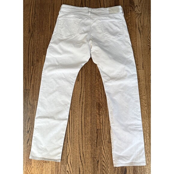 AG Adriano Goldschmied Jeans Mens 38 X34 Ivory The Graduate Tailored Leg Pants - Picture 3 of 5
